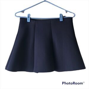 𝅺forever 21 Navy Blue Flared Mini Skirt M